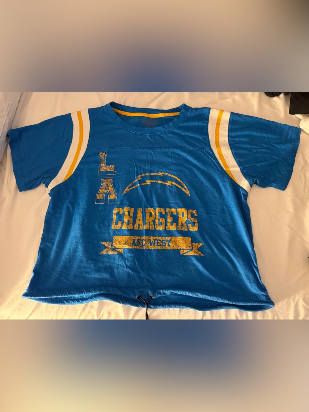 Women’s Chargers Graphic Tee - wear by Erin Andrews